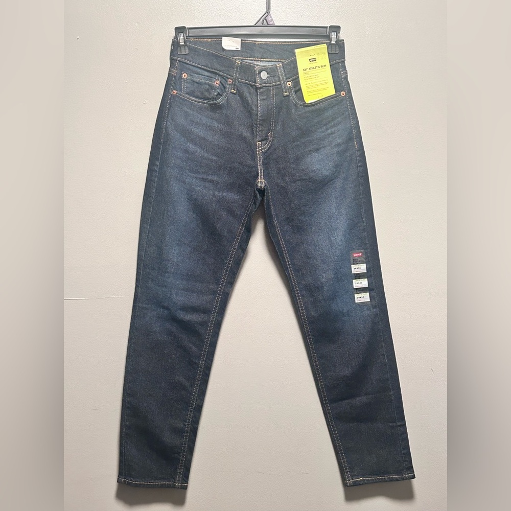 Boys Levi’s 531 Athletic Slim Echo Performance Denim Blue Jeans. Size 29 X 30